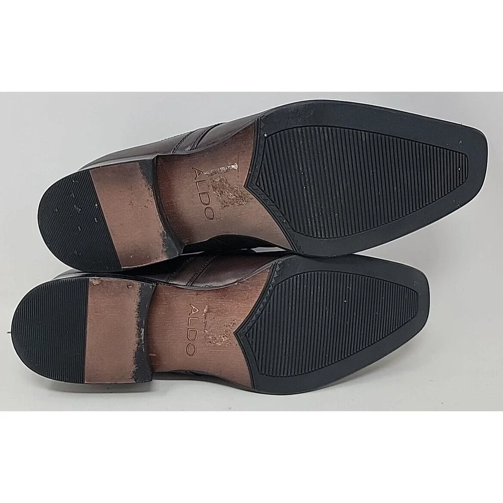 Aldo Zartman 22 Mens Brown Dress Shoes 7.5 $110 MSRP
